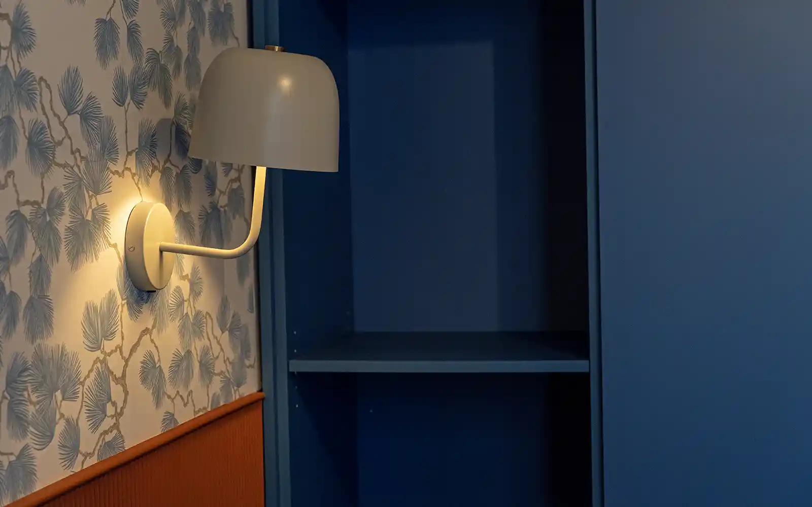 Abat jour della camera da letto in un progetto di interior design a Torino